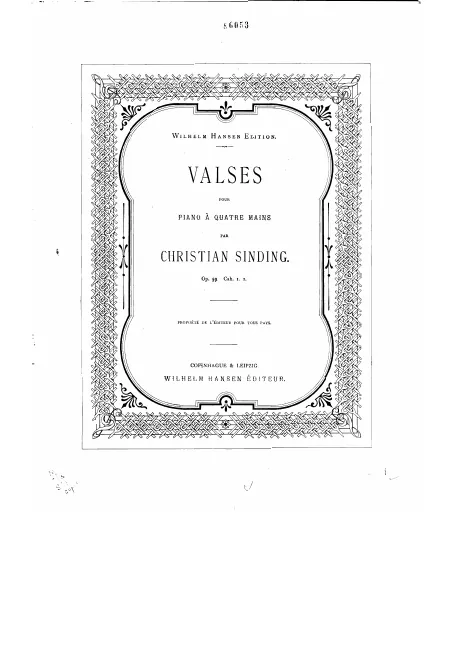 First page of Valses
