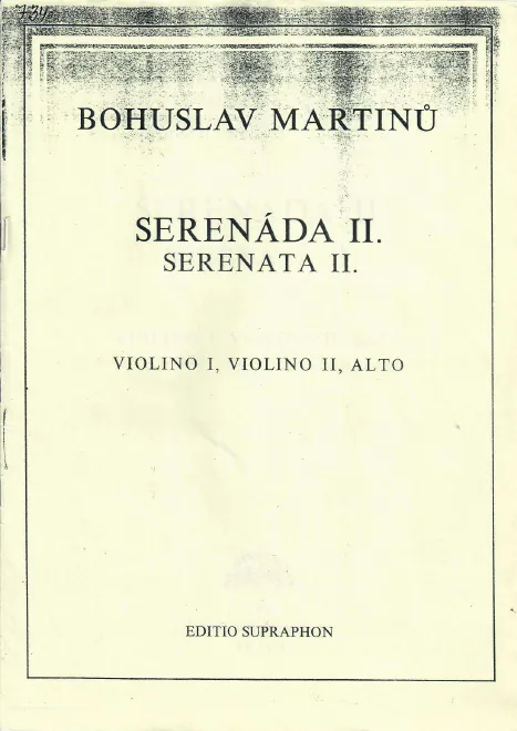 First page of Serenade no. 2