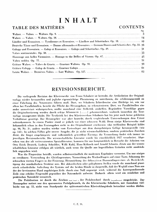 First page of 36 Original Dances (First Waltzes), D.365 (Op.9)