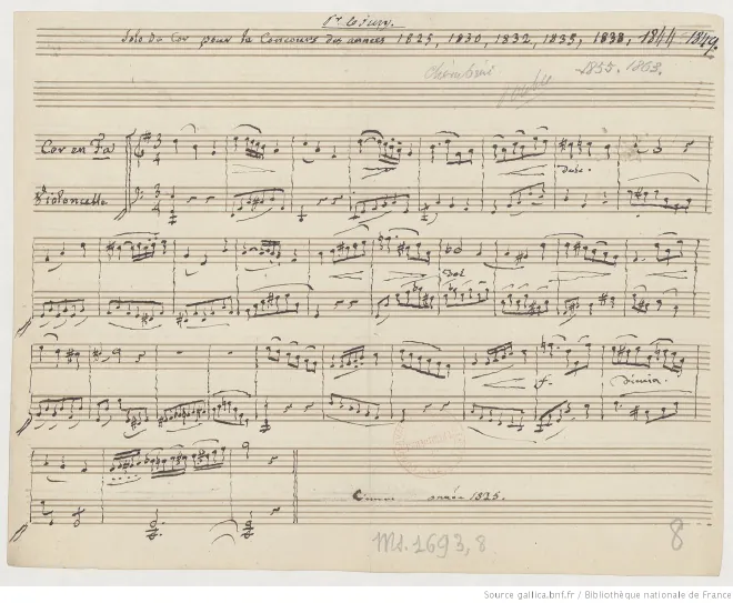 First page of Solo de cor
