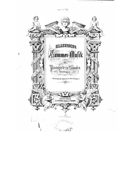 First page of Klassische Kammer-Musik für Pianoforte zu 2 Händen übertragen