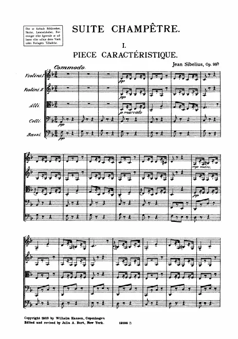First page of 2 Suites for Orchestra