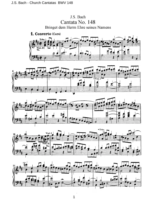 First page of Bringet dem Herrn Ehre seines Namens