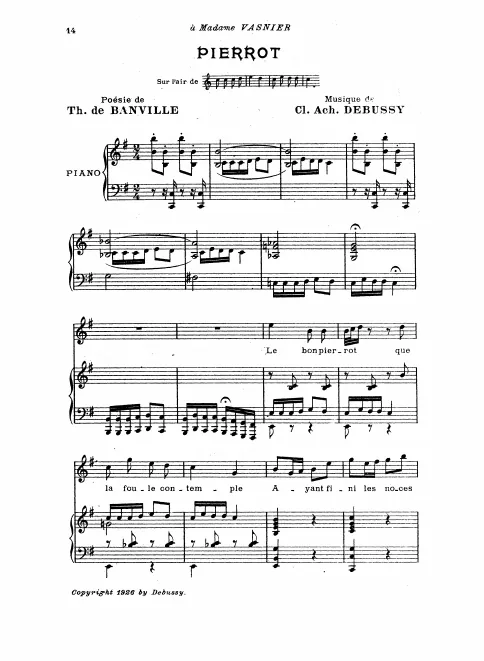 First page of Pierrot