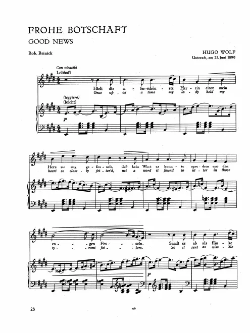 First page of Frohe Botschaft
