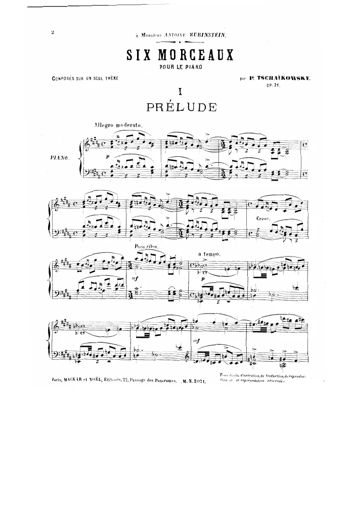 First page of 6 Pieces (on a Single Theme)
