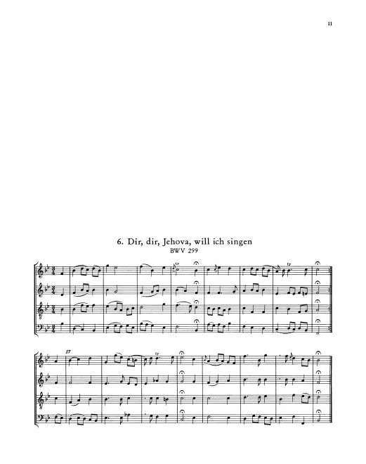 First page of Dir, dir, Jehova, will ich singen