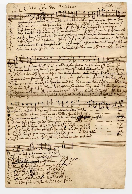 First page of Entreißt euch meine Sinnen