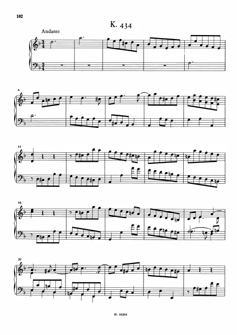 First page of Keyboard Sonata in D minor