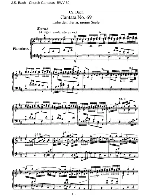 First page of Lobe den Herrn, meine Seele [I]