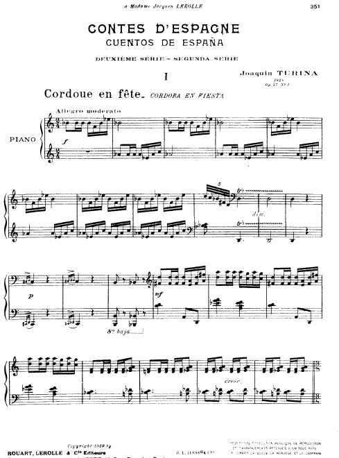 First page of Contes d'Espagne