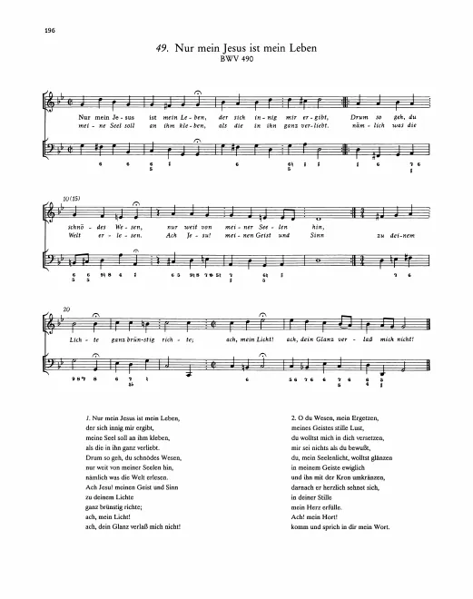 First page of Nur mein Jesus ist mein Leben