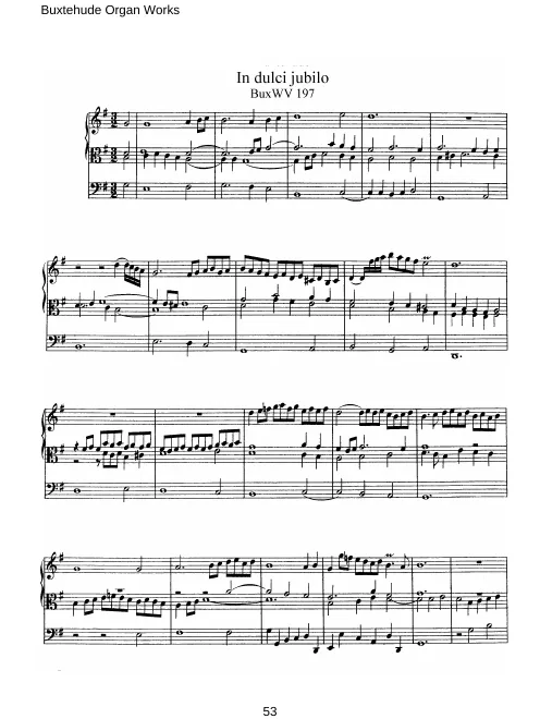 First page of In dulci jubilo