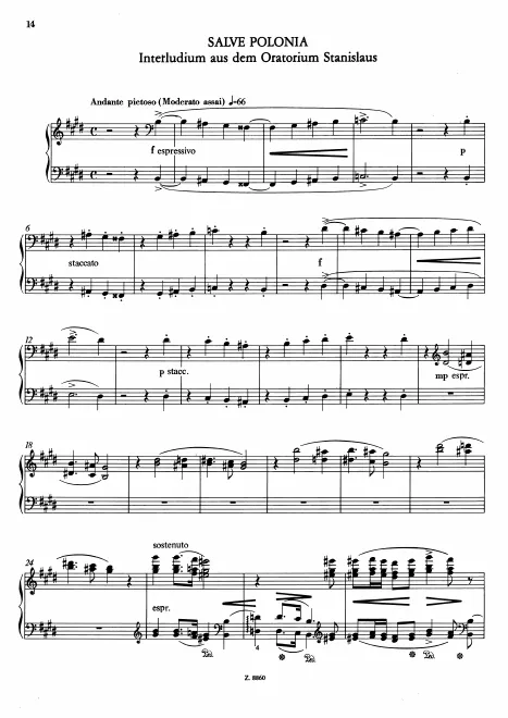 First page of Salve Polonia