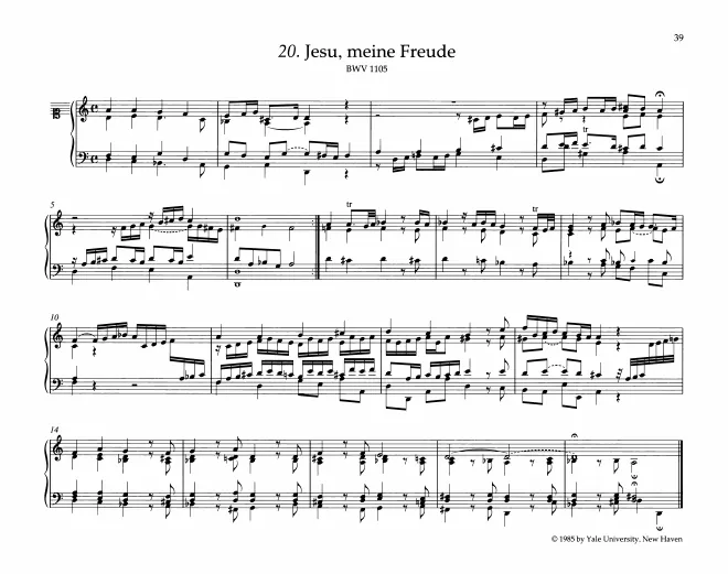 First page of Jesu, meine Freude