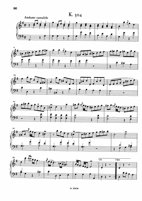 First page of Keyboard Sonata in G major