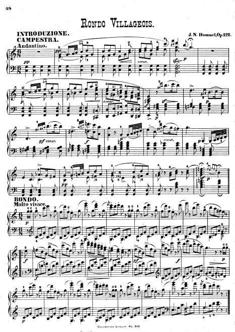First page of Rondeau villageoise