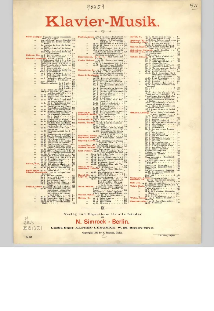 First page of 6 Songs