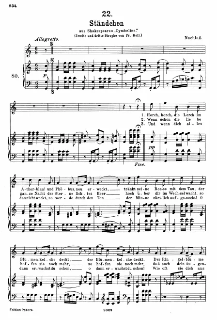First page of Ständchen