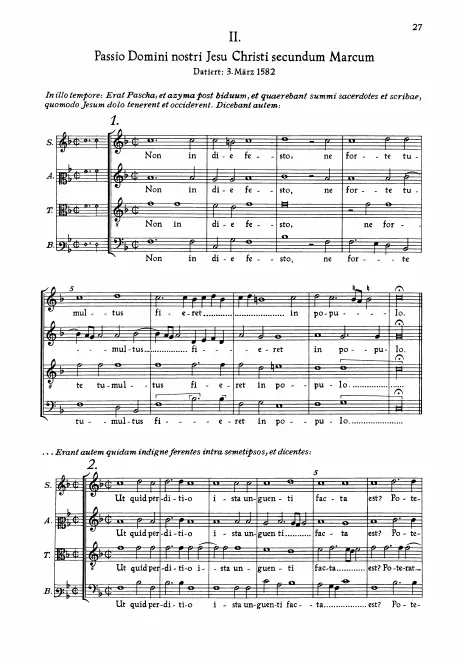 First page of Passio Domini nostri Jesu Christi secundum Marcum