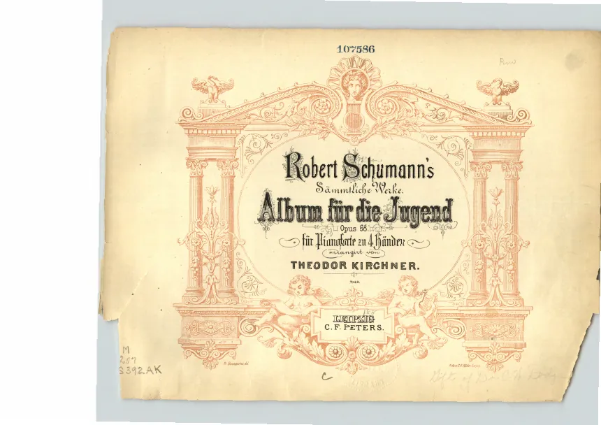First page of Album für die Jugend