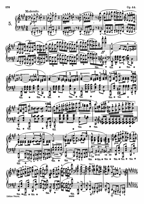 First page of Polonaise in F-sharp minor