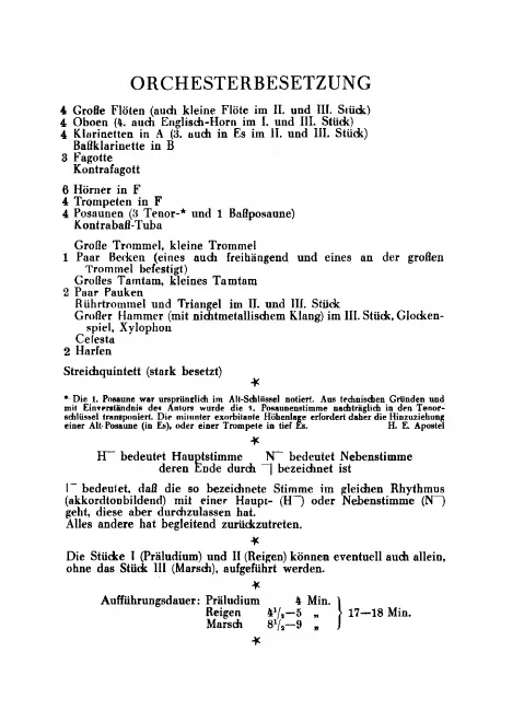 First page of 3 Orchesterstücke