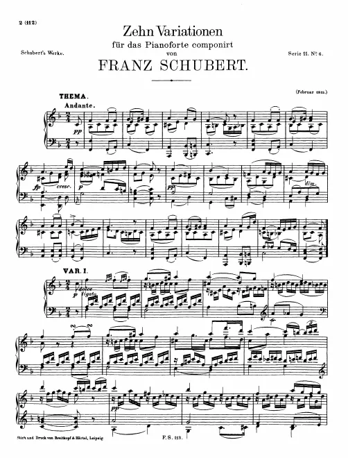 First page of 10 Variations in