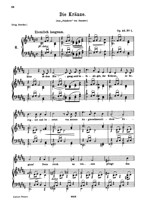 First page of 4 Lieder