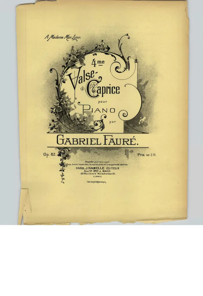 First page of Valse-Caprice No.4