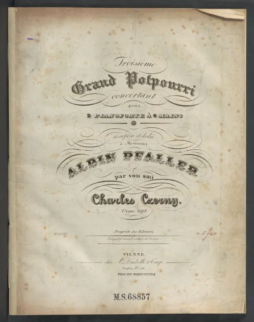 First page of Grand Potpourri No.3 for 2 Pianos 6-Hands