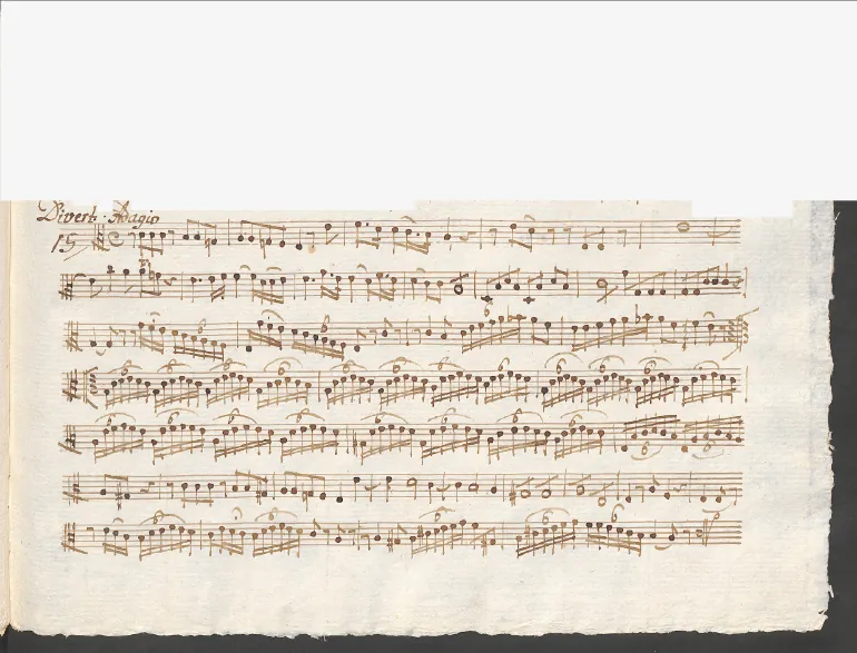 First page of Baryton Trio in A minor