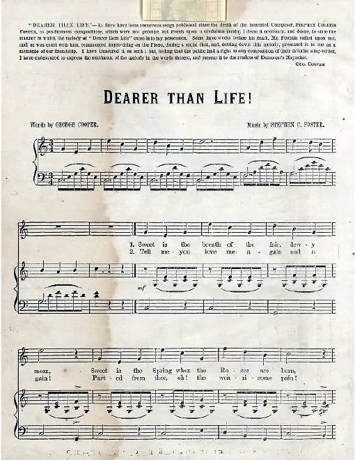 First page of Dearer Than Life