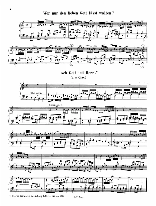 First page of Ach Gott und Herr