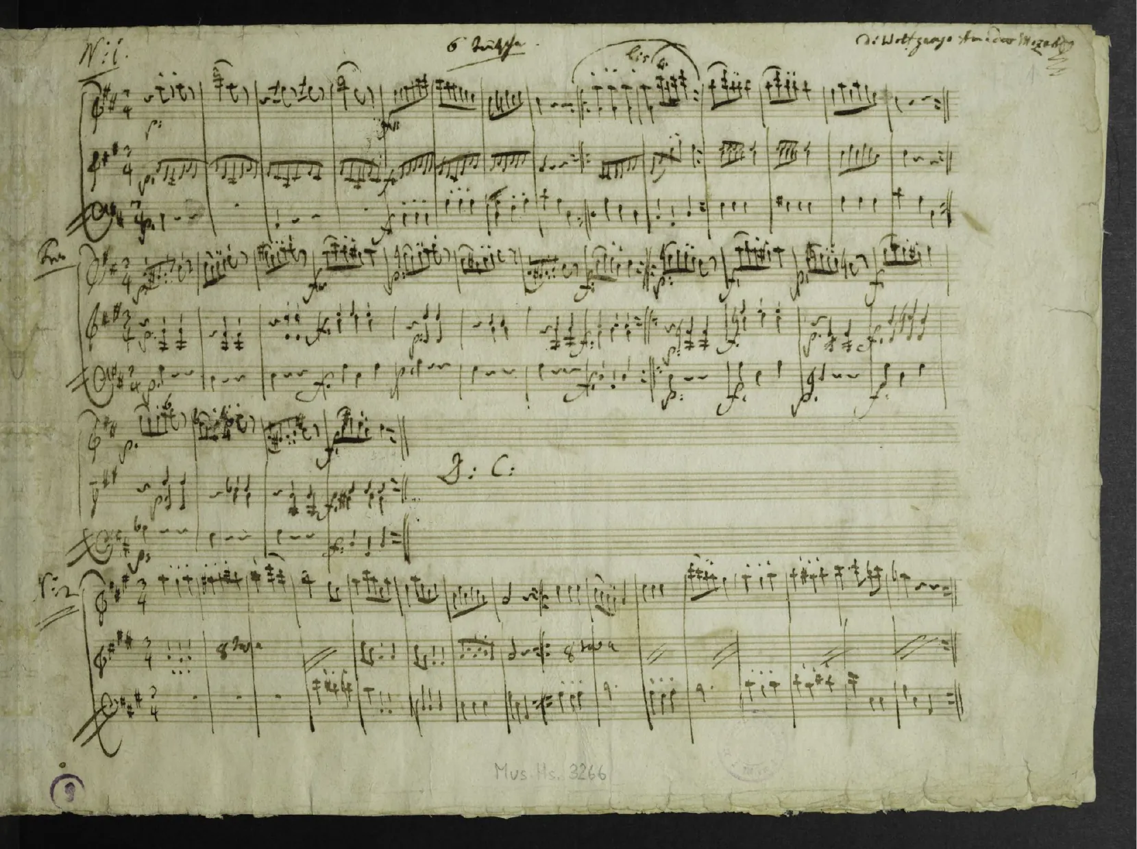 First page of 6 German Dances