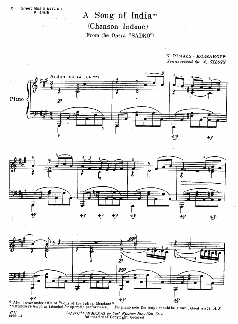 First page of Sadko