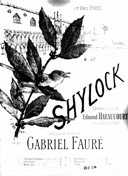 First page of Shylock, suite
