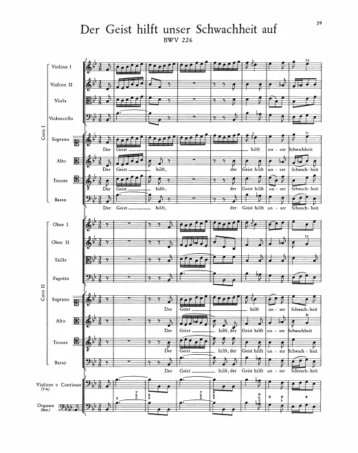 First page of Der Geist hilft unsrer Schwachheit auf