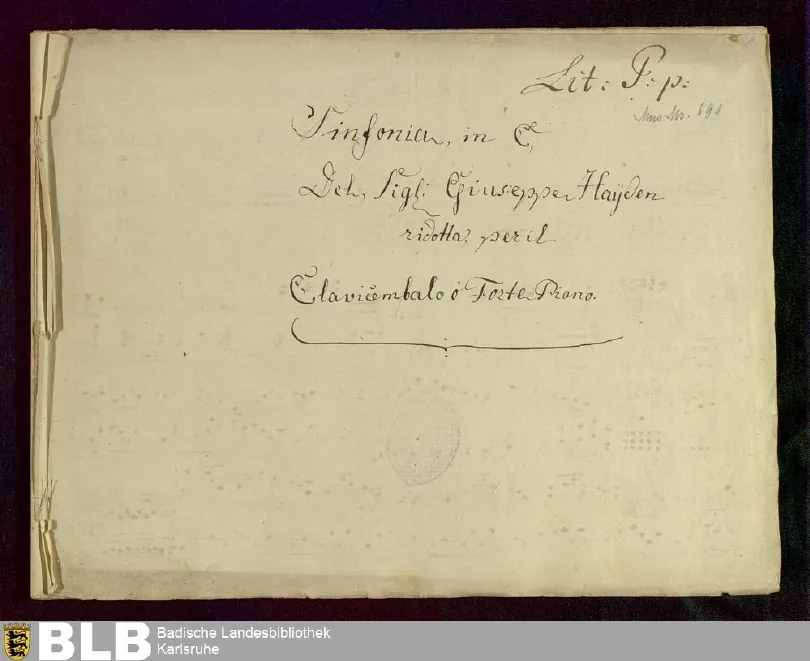 First page of Symphony No.90 in C major