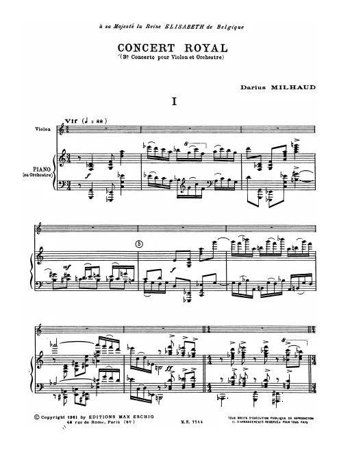 First page of Concert royal