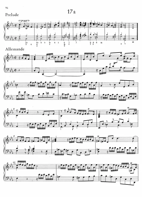 First page of Partita in C minor