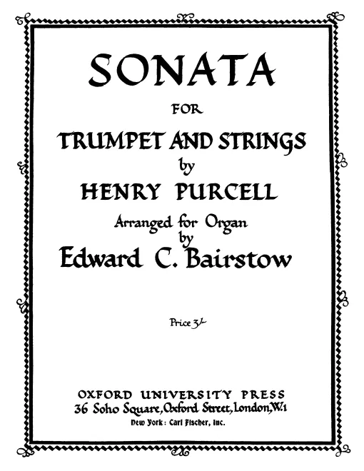 First page of Sonata in D major