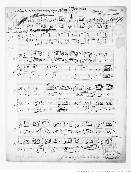 First page of 2 berceuses