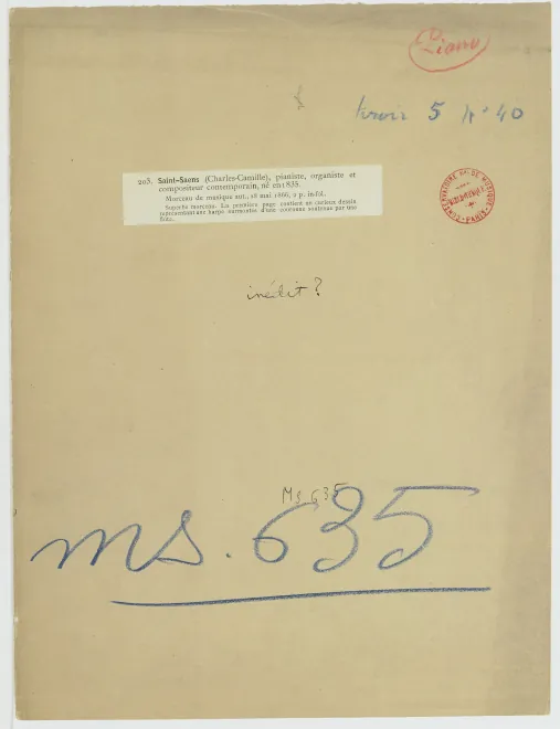 First page of Antwort for Piano