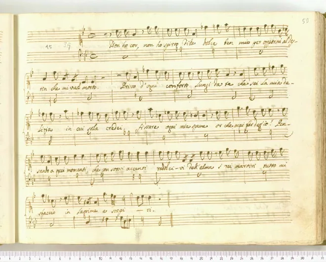 First page of Non ho cor, non ho spirto