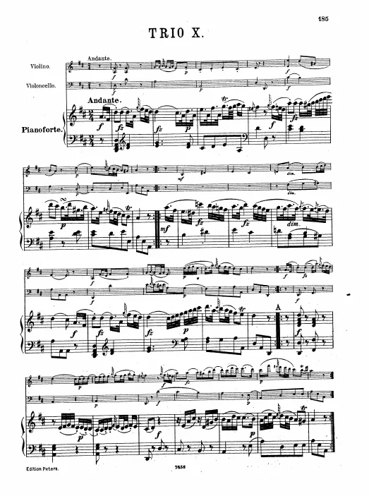 First page of Accompanied Sonata/Sonata in D major
