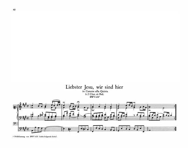First page of Liebster Jesu, wir sind hier