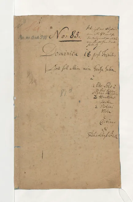 First page of Gott soll allein mein Herze haben