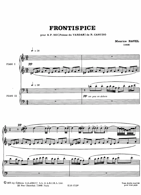 First page of Frontispice