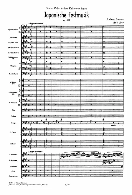 First page of Japanische Festmusik